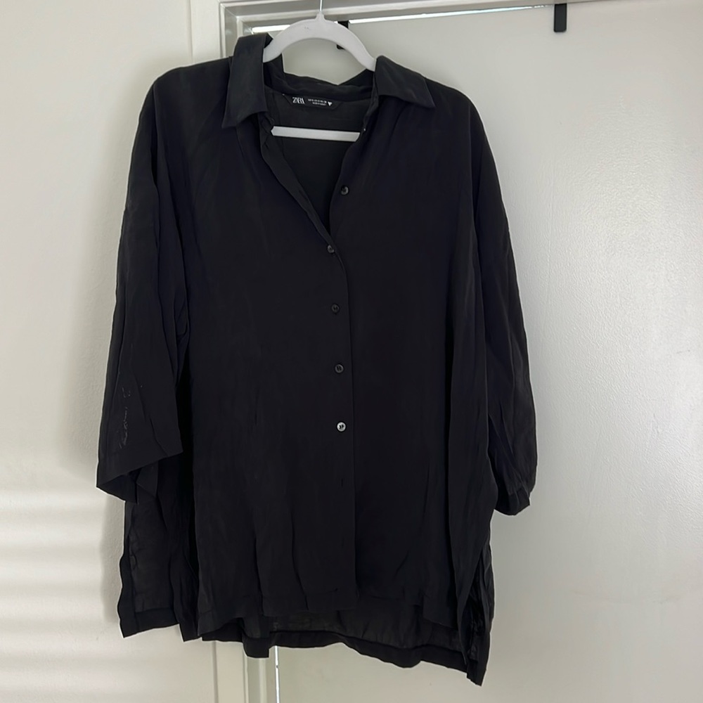 Zara button down flowy